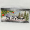 LET IT SNOW Ceramic Tile Sign Wall Art Holiday Christmas Decor Gift Idea Stocking Stuffer {{ JAMsCraftCloset }}