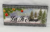 LET IT SNOW Ceramic Tile Sign Wall Art Holiday Christmas Decor Gift Idea Stocking Stuffer {{ JAMsCraftCloset }}