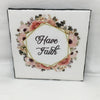 HAVE FAITH Wall Art Ceramic Tile Gift Home Decor Positive Quote Affirmation {{ JAMsCraftCloset }}