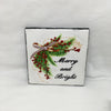 MERRY AND BRIGHT Wall Art Ceramic Tile Sign Gift Holiday Home Decor 4 x 4 {{ JAMsCraftCloset }}