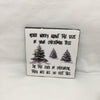 DON'T WORRY ABOUT THE TREE SIZE Wall Art Ceramic Tile Sign Gift Idea Home Decor  Handmade Sign Country Farmhouse Gift Campers RV Gift Wall Hanging Holiday - JAMsCraftCloset