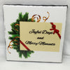 JOYFUL DAYS AND MERRY MOMENTS Wall Art Ceramic Tile Sign Gift Holiday Home Decor 4 x 4 {{ JAMsCraftCloset }}