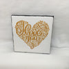 I LOVE YOU HEART Wall Art Ceramic Tile Sign Gift Home Decor Positive Quote {{ JAMsCraftCloset }}