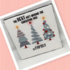 THE BEST GIFT AROUND THE TREE - FAMILY Wall Art Ceramic Tile Sign Gift Holiday Home Decor 4 x 4 {{ JAMsCraftCloset }}