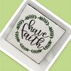 HAVE FAITH Green Wreath Wall Art Ceramic Tile Gift Home Decor Positive Quote Affirmation {{ JAMsCraftCloset }}