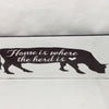 HOME IS WHERE THE HERD IS Ceramic Tile Love Caring Sign Wall Art Wedding I Love You Gift {{ JAMsCraftCloset }}