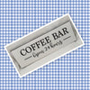 COFFEE BAR OPEN 24 HOURS Tile Sign Funny KITCHEN Decor Wall Art Gift Idea {{ JAMsCraftCloset }}