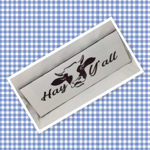 HAY YOU ALL Ceramic Tile Love Caring Sign Wall Art Wedding I Love You Gift {{ JAMsCraftCloset }}
