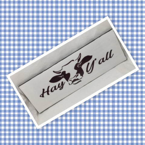 HAY YOU ALL Ceramic Tile Love Caring Sign Wall Art Wedding I Love You Gift {{ JAMsCraftCloset }}