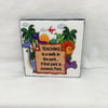 TEACHING IS A WALK IN THE PARK - JURASSIC PARK Wall Art Ceramic Tile Sign Gift Home Decor Positive Quote {{ JAMsCraftCloset }}