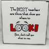 WHERE TO LOOK BUT NOT WHAT TO SEE Wall Art Ceramic Tile Sign Gift Home Decor Positive Quote {{ JAMsCraftCloset }}