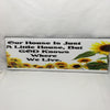 OUR HOUSE IS SMALL BUT GOD KNOWS WHERE WE LIVE Ceramic Tile Porch Sign Wall Art Gift Idea Home Decor {{ JAMsCraftCloset }}