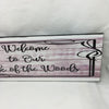 WELCOME TO OUR NECK OF THE WOODS Ceramic Tile Porch Sign Wall Art Gift Idea Home Decor {{ JAMsCraftCloset }}