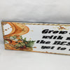 GROW OLD WITH ME THE BEST IS YET TO BE Ceramic Tile Porch Sign Wall Art Gift Idea Home Decor {{ JAMsCraftCloset }}