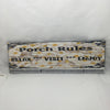 PORCH RULES RELAX VISIT ENJOY Ceramic Tile Porch Sign Wall Art Gift Idea Home Decor {{ JAMsCraftCloset }}