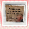 NOTHING IS TOO DIFFICULT FOR THE LORD Wall Art Ceramic Tile Sign Gift Idea Home Decor Positive Saying {{ JAMsCraftCloset }}