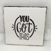 YOU GOT THIS Wall Art Ceramic Tile Gift Home Decor Positive Quote Affirmation {{ JAMsCraftCloset }}