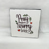 PRAY MORE AND WORRY LESS Art Ceramic Tile Gift Home Decor Positive Quote Affirmation {{ JAMsCraftCloset }}