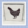 CRAZY CHICKEN LADY Wall Art Ceramic Tile Gift Home Decor Positive Quote Affirmation {{ JAMsCraftCloset }}