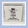 BLESS OUR FARM AND ANIMALS Wall Art Ceramic Tile Gift Home Decor Positive Quote Affirmation {{ JAMsCraftCloset }}