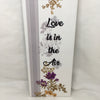 LOVE IS IN THE AIR Ceramic Tile Sign Wall Art Wedding Gift Home Decor {{ JAMsCraftCloset }}