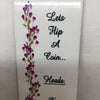 LETS FLIP A COIN Ceramic Tile Sign Wall Art Wedding Gift Home Decor {{ JAMsCraftCloset }}