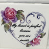 MY HEART IS PERFECT BECAUSE YOU ARE INSIDE Wall Art Ceramic Tile Sign Gift Idea Home Decor Positive Saying {{ JAMsCraftCloset }}