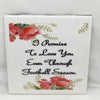 LOVE YOU EVEN THROUGH FOOTBALL SEASON Wall Art Ceramic Tile Sign Gift Idea Home Decor Positive Saying {{ JAMsCraftCloset }}