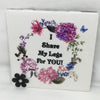 I SHAVE MY LEGS FOR YOU Wall Art Ceramic Tile Sign Gift Idea Home Decor Positive Saying {{ JAMsCraftCloset }}