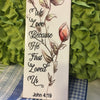 WE LOVE BECAUSE HE LOVED US Ceramic Tile Sign Wall Art Wedding Gift Home Decor {{ JAMsCraftCloset }}
