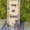 YOU DONT CROSS MY MIND Ceramic Tile Sign Wall Art Wedding Gift Home Decor {{ JAMsCraftCloset }}