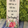 I WANT TO BE YOUR EVERYTHING Ceramic Tile Sign Wall Art Wedding Gift Home Decor {{ JAMsCraftCloset }}