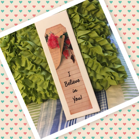 I BELIEVE IN YOU Ceramic Tile Sign Wall Art Wedding Gift Home Decor {{ JAMsCraftCloset }}