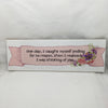 CAUGHT MYSELF SMILING Ceramic Tile Porch Sign Wall Art Gift Idea Home Decor {{ JAMsCraftCloset }}