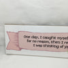 CAUGHT MYSELF SMILING Ceramic Tile Porch Sign Wall Art Gift Idea Home Decor {{ JAMsCraftCloset }}