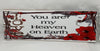 YOU ARE MY HEAVEN ON EARTH Ceramic Tile Porch Sign Wall Art Gift Idea Home Decor {{ JAMsCraftCloset }}