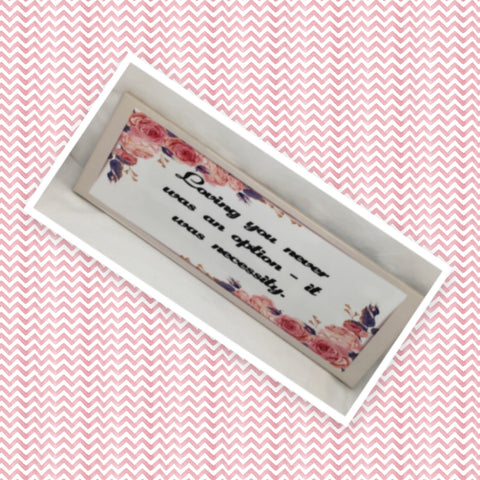 LOVING YOU WAS NECESSITY Ceramic Tile Porch Sign Wall Art Gift Idea Home Decor {{ JAMsCraftCloset }}