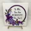 YOU ARE PERFECT Wall Art Ceramic Tile Sign LOVE Gift Home Decor Positive Saying {{ JAMsCraftCloset }}