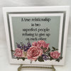 A TRUE RELATIONSHIP Wall Art Ceramic Tile Sign LOVE Gift Home Decor Positive Saying {{ JAMsCraftCloset }}