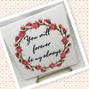 YOU WILL FOREVER BE MY ALWAYS Wall Art Ceramic Tile Sign LOVE Gift Home Decor Positive Saying {{ JAMsCraftCloset }}
