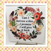 CAN I BORROW A KISS Wall Art Ceramic Tile Sign LOVE Gift Home Decor Positive Saying {{ JAMsCraftCloset }}