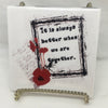 BETTER WHEN WE ARE TOGETHER Wall Art Ceramic Tile Gift Home Decor Positive Quote Affirmation {{ JAMsCraftCloset }}