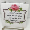 DOESNT MATTER WHERE YOU ARE GOING Wall Art Ceramic Tile Gift Home Decor Positive Quote Affirmation {{ JAMsCraftCloset }}