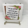 DONT WANT TO LOSE YOU Wall Art Ceramic Tile Gift Home Decor Positive Quote Affirmation {{ JAMsCraftCloset }}