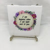 HAPPIEST WHEN NEXT TO YOU Wall Art Ceramic Tile Gift Home Decor Positive Quote Affirmation {{ JAMsCraftCloset }}