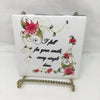 I FALL FOR YOUR SMILE Wall Art Ceramic Tile Gift Home Decor Positive Quote Affirmation {{ JAMsCraftCloset }}