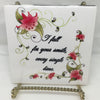 I FALL FOR YOUR SMILE Wall Art Ceramic Tile Gift Home Decor Positive Quote Affirmation {{ JAMsCraftCloset }}