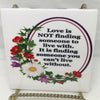 LOVE IS FINDING SOMEONE Wall Art Ceramic Tile Gift Home Decor Positive Quote Affirmation {{ JAMsCraftCloset }}