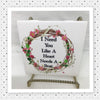 I NEED YOU LIKE A HEART NEEDS A BEAT Wall Art Ceramic Tile Gift Home Decor Positive Quote Affirmation {{ JAMsCraftCloset }}