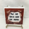 TRUE LOVE STORIES NEVER HAVE ENDINGS Wall Art Ceramic Tile Gift Home Decor Positive Quote Affirmation {{ JAMsCraftCloset }}